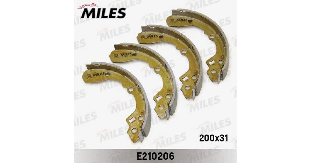 E210206 - MILES - Комплект тормозных колодок
