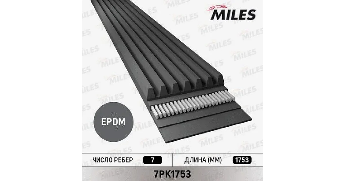 7PK1753 - MILES - Поликлиновой ремень