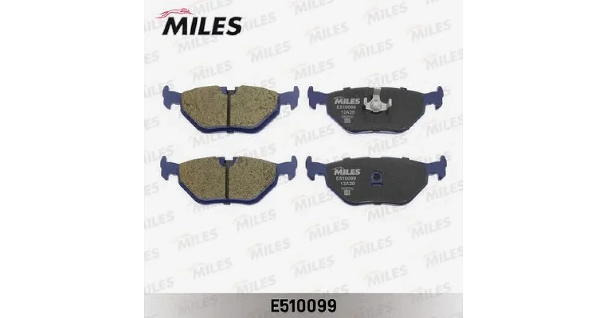 MILES E510099, Комплект тормозных колодок, дисковый тормоз
