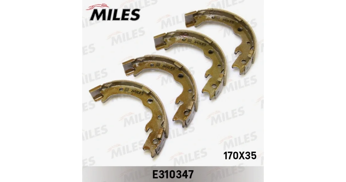 MILES E310347, Комплект тормозных колодок, стояночная тормозная система