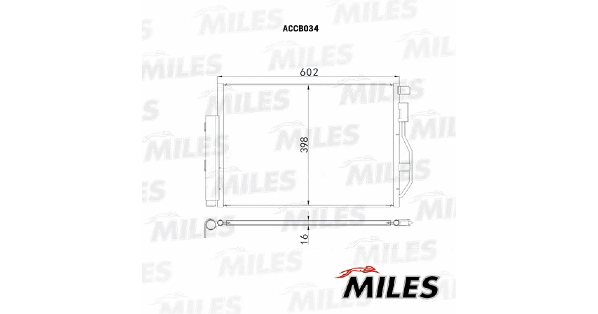 MILES ACCB034, Конденсатор, кондиционер