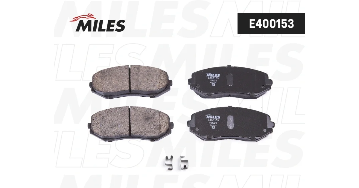 MILES E400153, Комплект тормозных колодок, дисковый тормоз