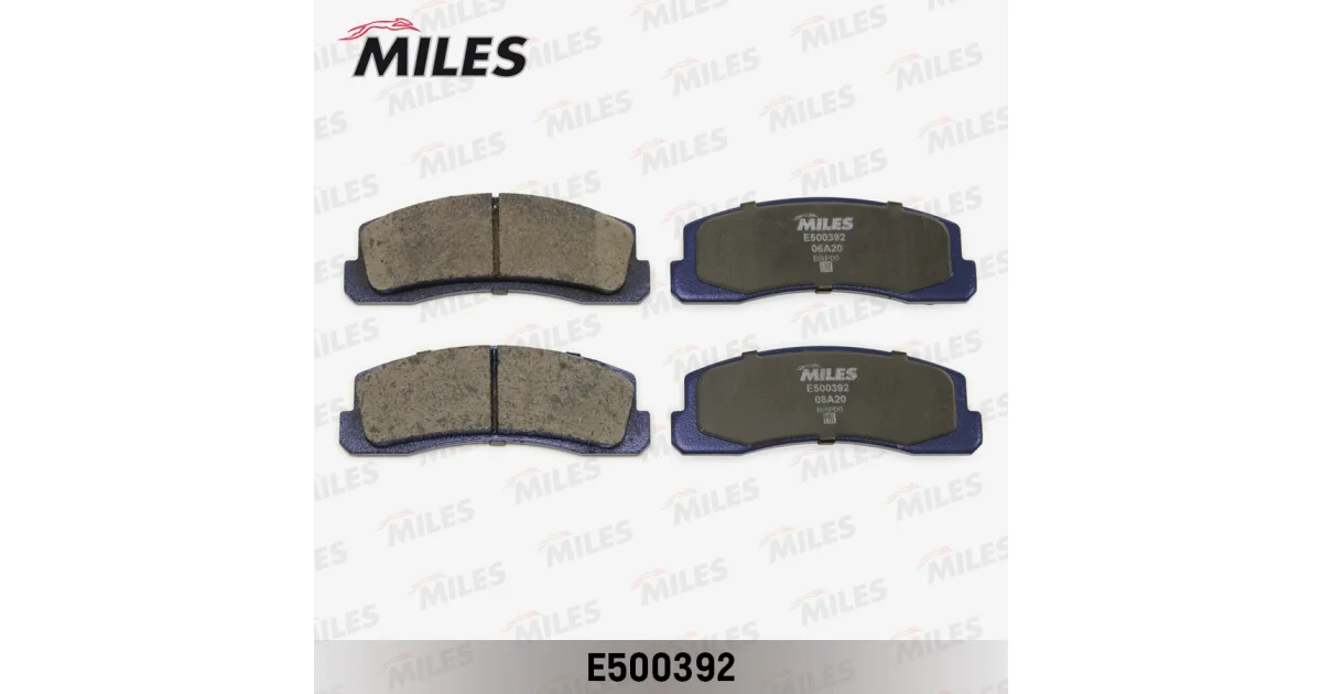 E500392 - MILES - Комплект тормозных колодок, дисковый тормоз
