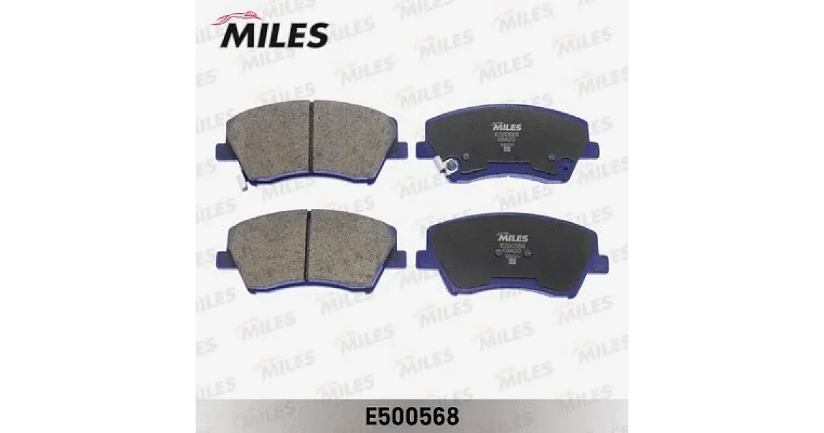 E500568 - MILES - Комплект тормозных колодок, дисковый тормоз