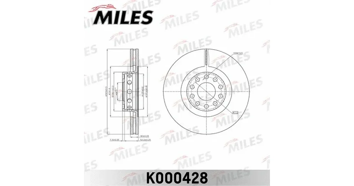 K000428 - MILES - Тормозной диск