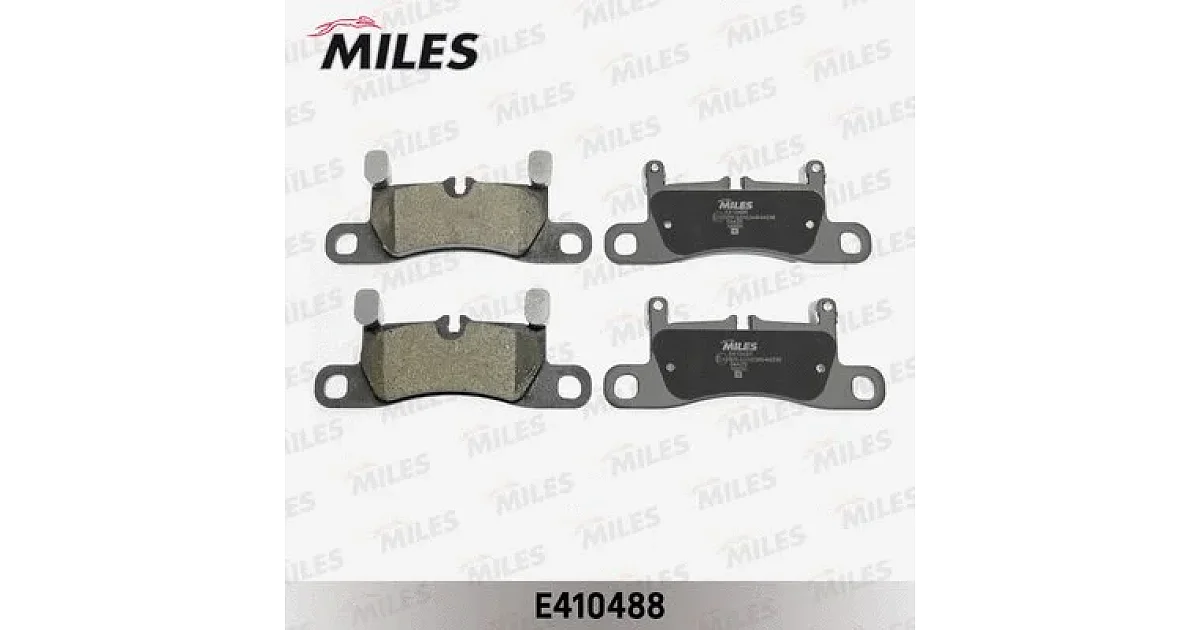 E410488 - MILES - Комплект тормозных колодок, дисковый тормоз