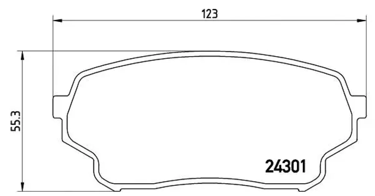 P79019 - BREMBO - Комплект тормозных колодок, дисковый тормоз