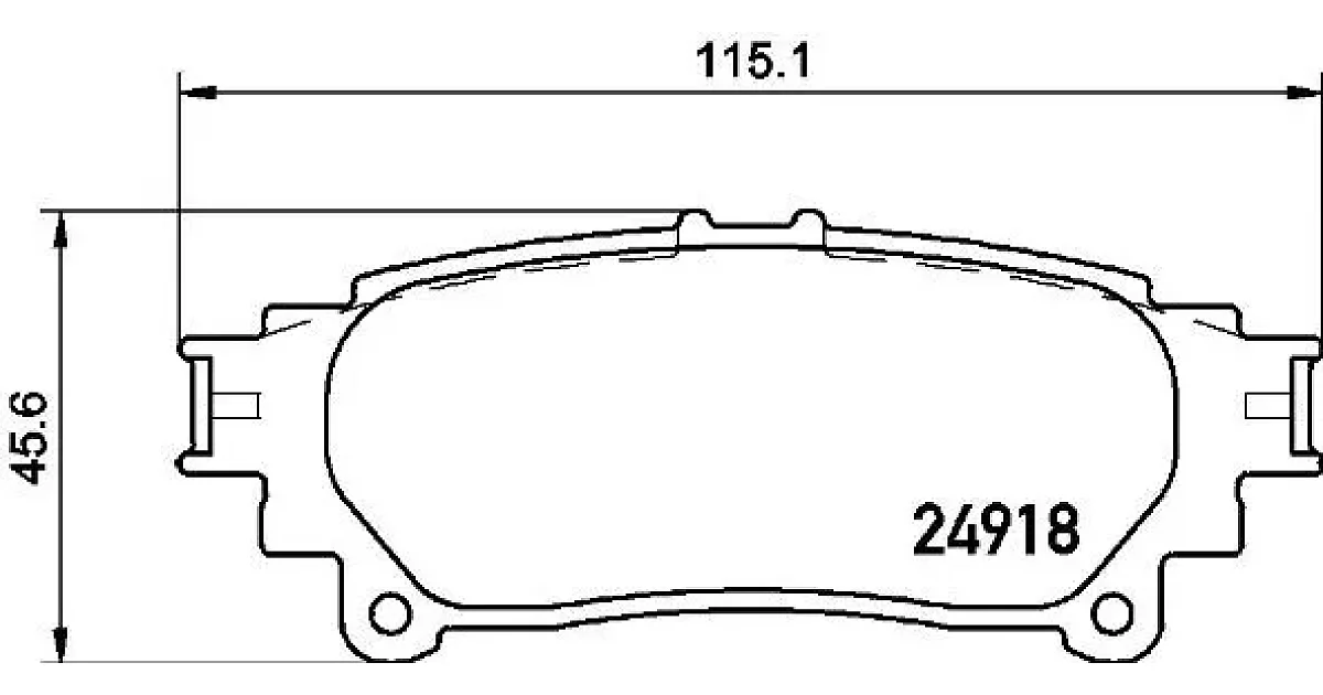 P83152 - BREMBO - Комплект тормозных колодок, дисковый тормоз