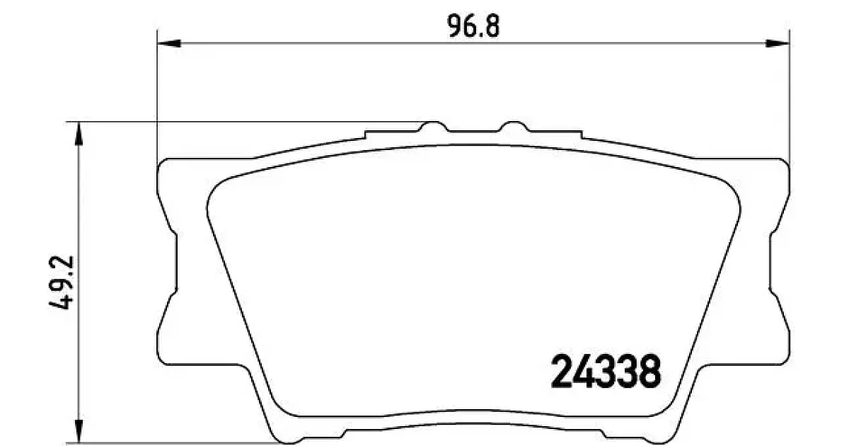 P83089 - BREMBO - Комплект тормозных колодок, дисковый тормоз