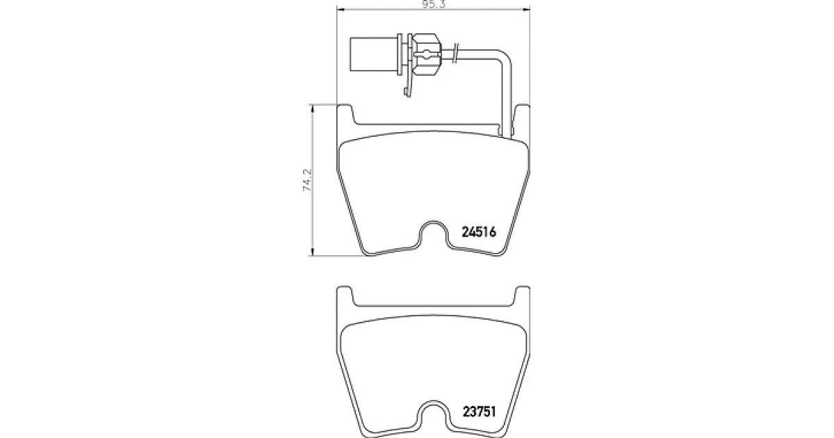 P85138 - BREMBO - Комплект тормозных колодок, дисковый тормоз