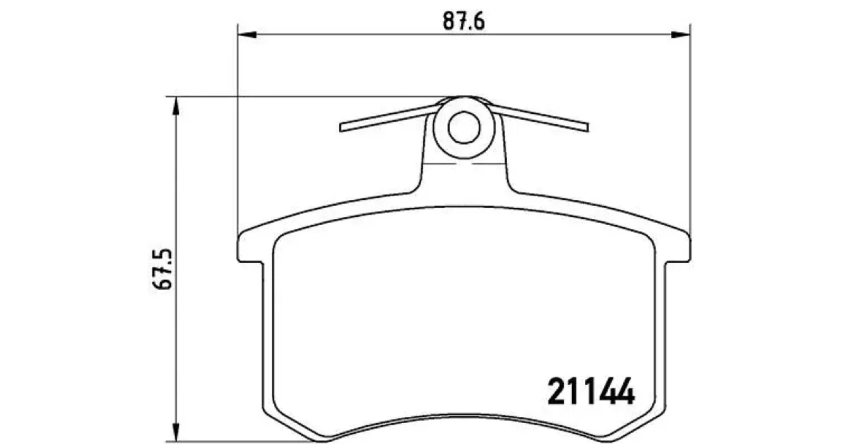 P85013 - BREMBO - Комплект тормозных колодок, дисковый тормоз