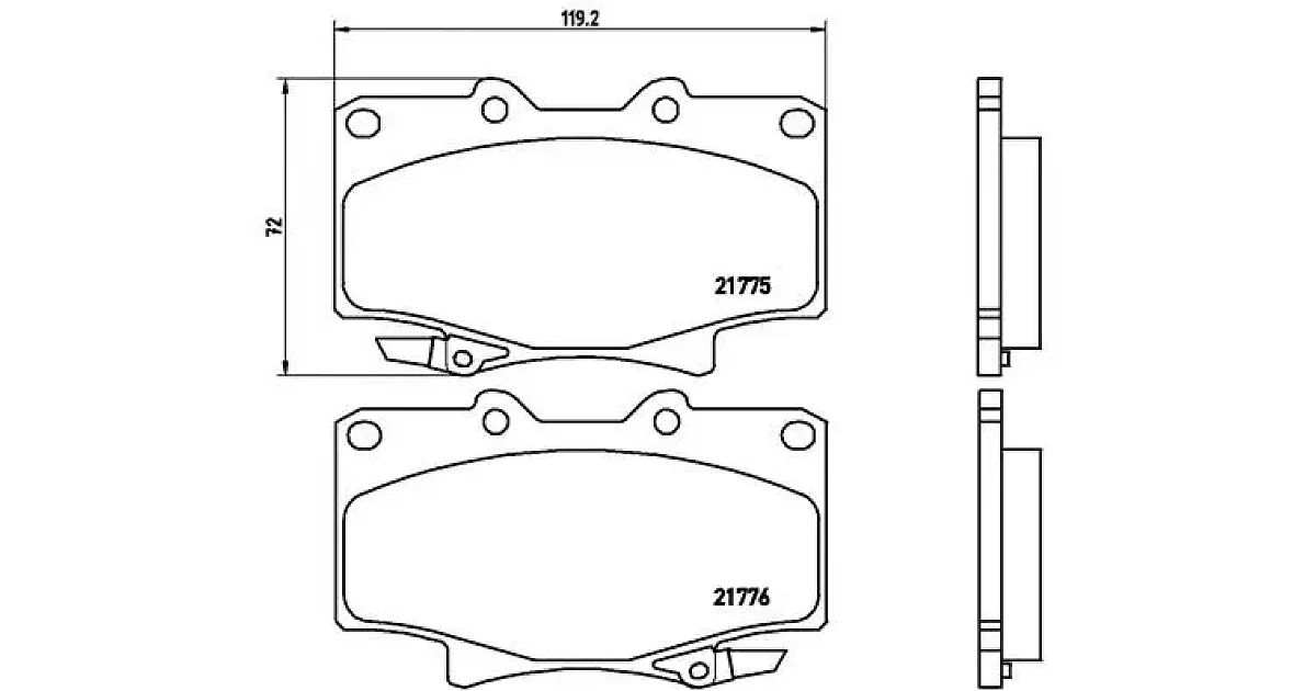 P83025 - BREMBO - Комплект тормозных колодок, дисковый тормоз