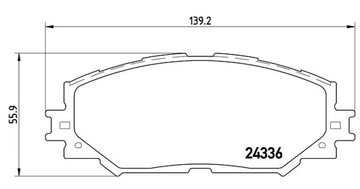 P83082 - BREMBO - Комплект тормозных колодок, дисковый тормоз