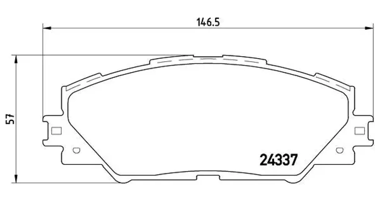 P83071 - BREMBO - Комплект тормозных колодок, дисковый тормоз