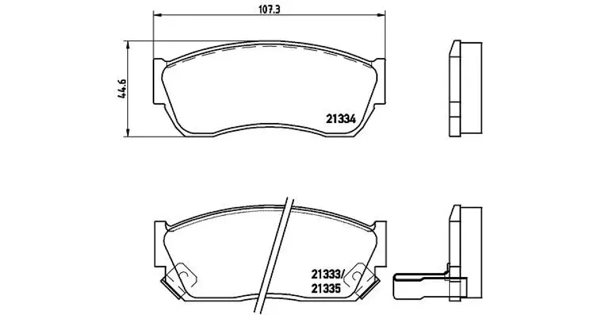 P79005 - BREMBO - Комплект тормозных колодок, дисковый тормоз