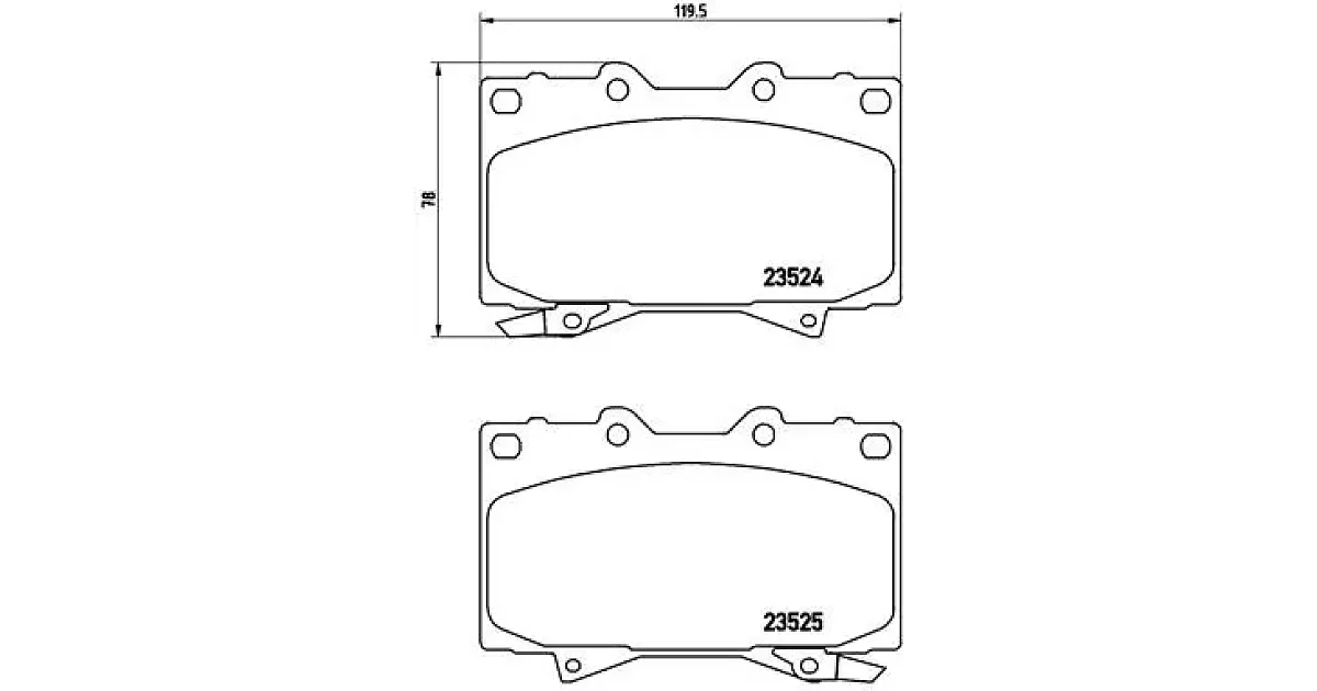 P83048 - BREMBO - Комплект тормозных колодок, дисковый тормоз