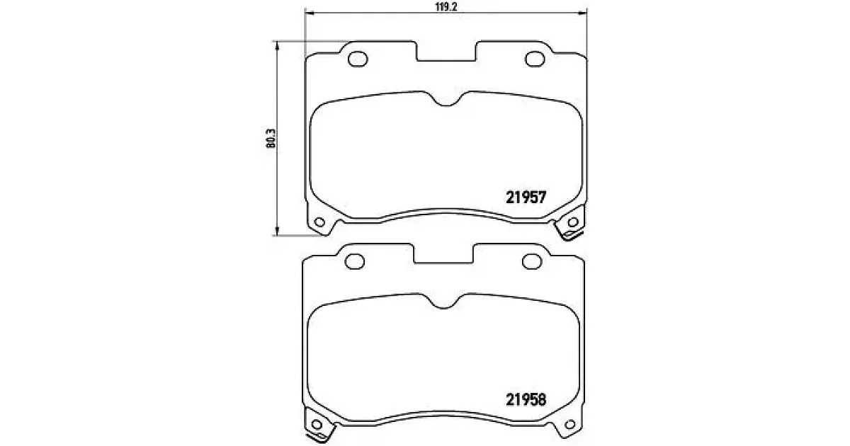 P83090 - BREMBO - Комплект тормозных колодок, дисковый тормоз