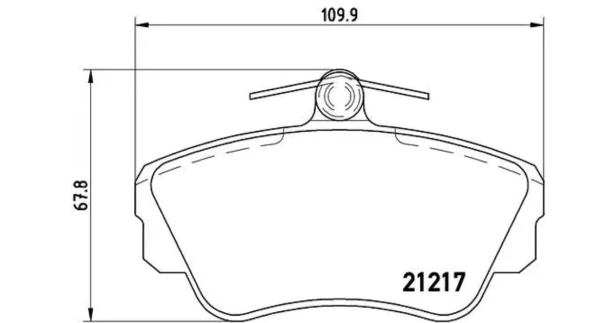 P86010 - BREMBO - Комплект тормозных колодок, дисковый тормоз