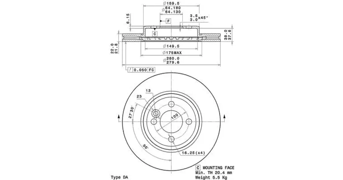 09A76111 - BREMBO - Тормозной диск