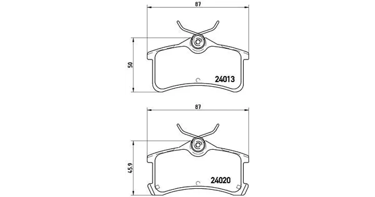 P83084 - BREMBO - Комплект тормозных колодок, дисковый тормоз