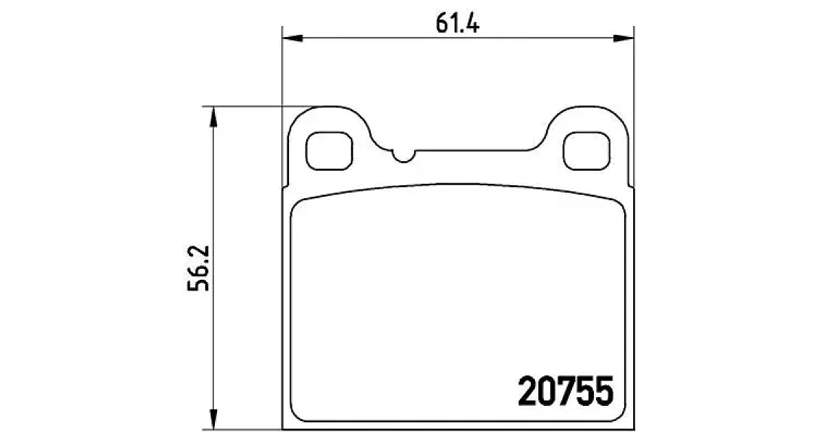 P86002 - BREMBO - Комплект тормозных колодок, дисковый тормоз