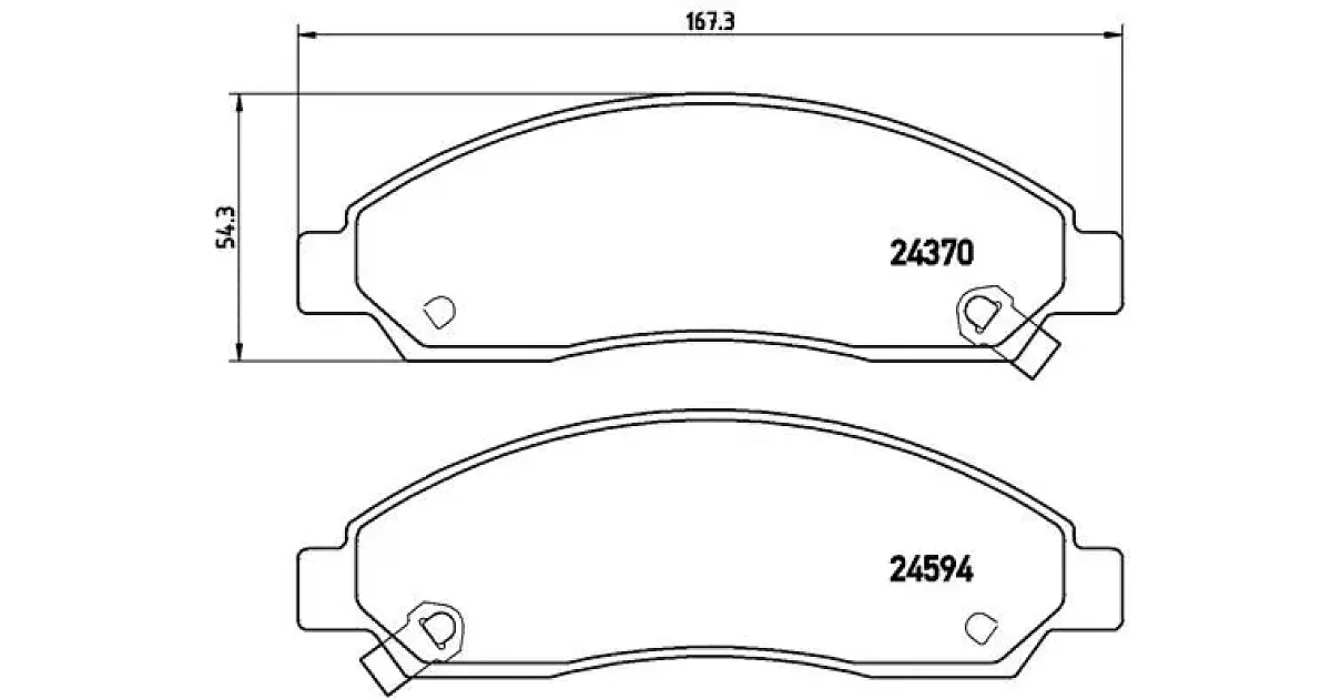 P34005 - BREMBO - Комплект тормозных колодок, дисковый тормоз