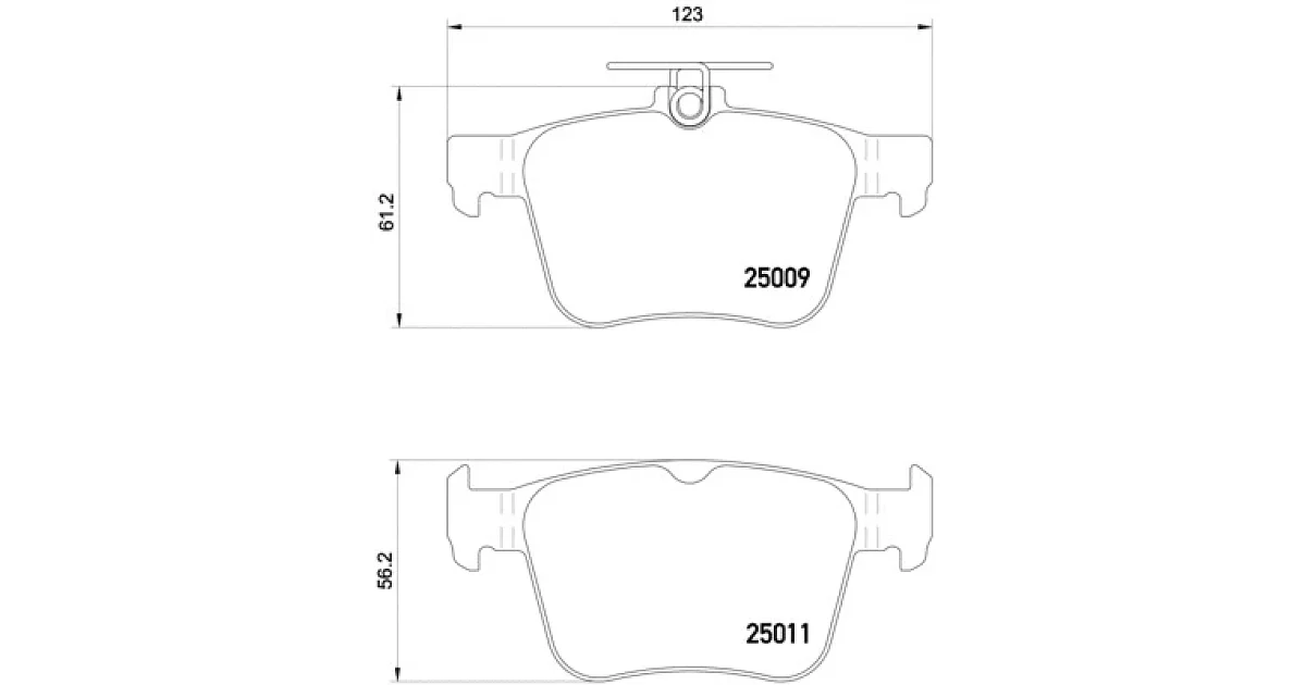 P85124E - BREMBO - Комплект тормозных колодок, дисковый тормоз
