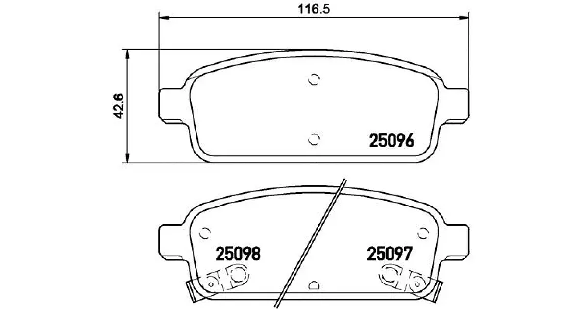 P59080 - BREMBO - Комплект тормозных колодок, дисковый тормоз