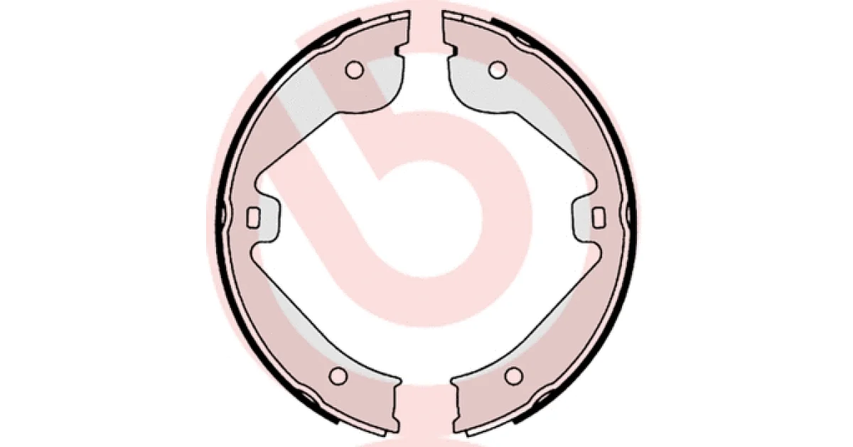 S85536 - BREMBO - Комплект тормозных колодок, стояночная тормозная система