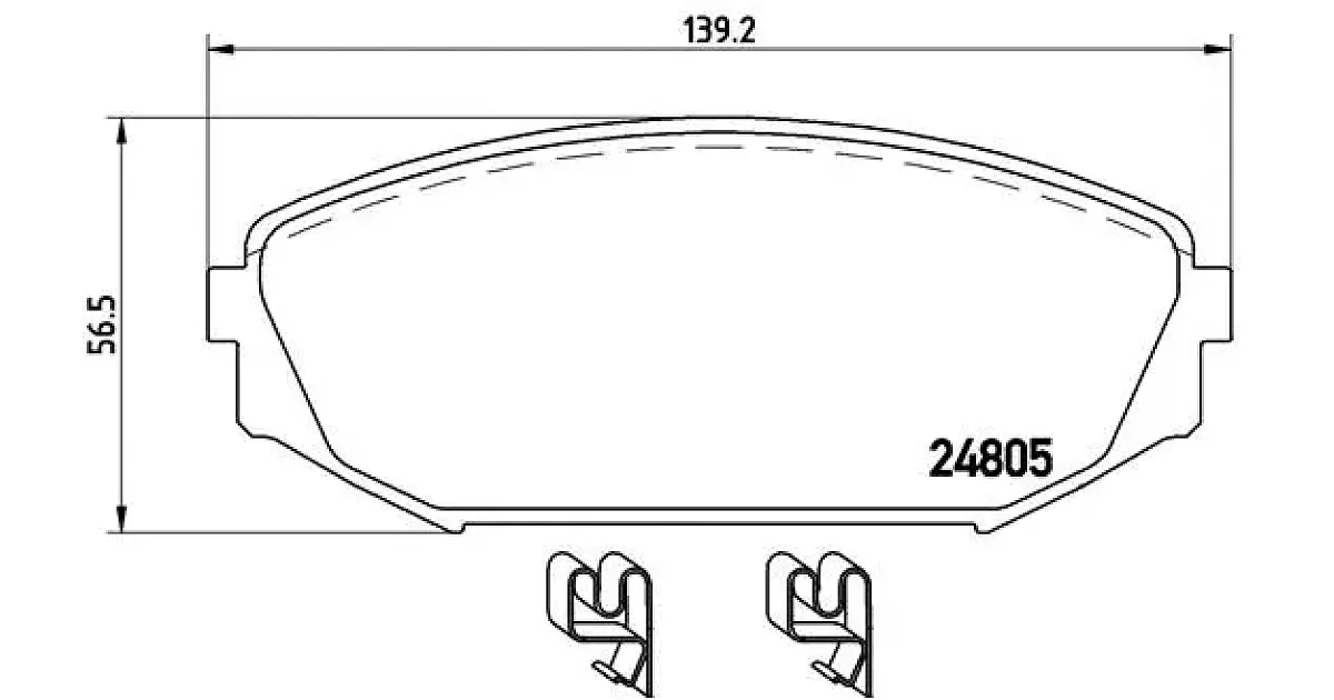 P28049 - BREMBO - Комплект тормозных колодок, дисковый тормоз