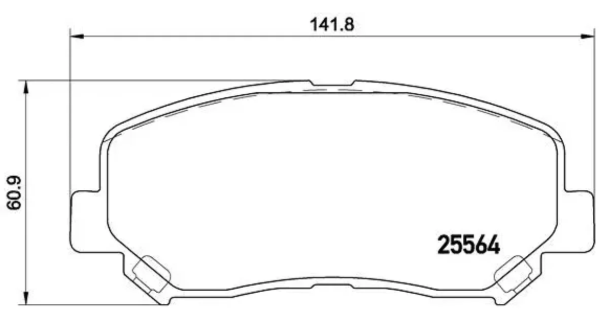 P49045 - BREMBO - Комплект тормозных колодок, дисковый тормоз