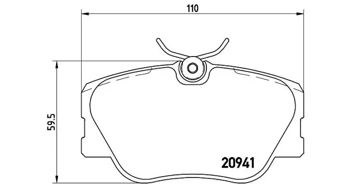 P50008 - BREMBO - Комплект тормозных колодок, дисковый тормоз
