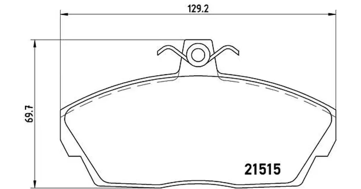 P44010 - BREMBO - Комплект тормозных колодок, дисковый тормоз