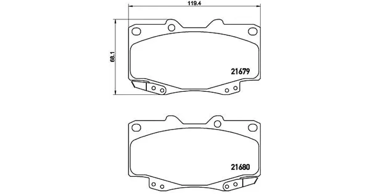 P83151 - BREMBO - Комплект тормозных колодок, дисковый тормоз