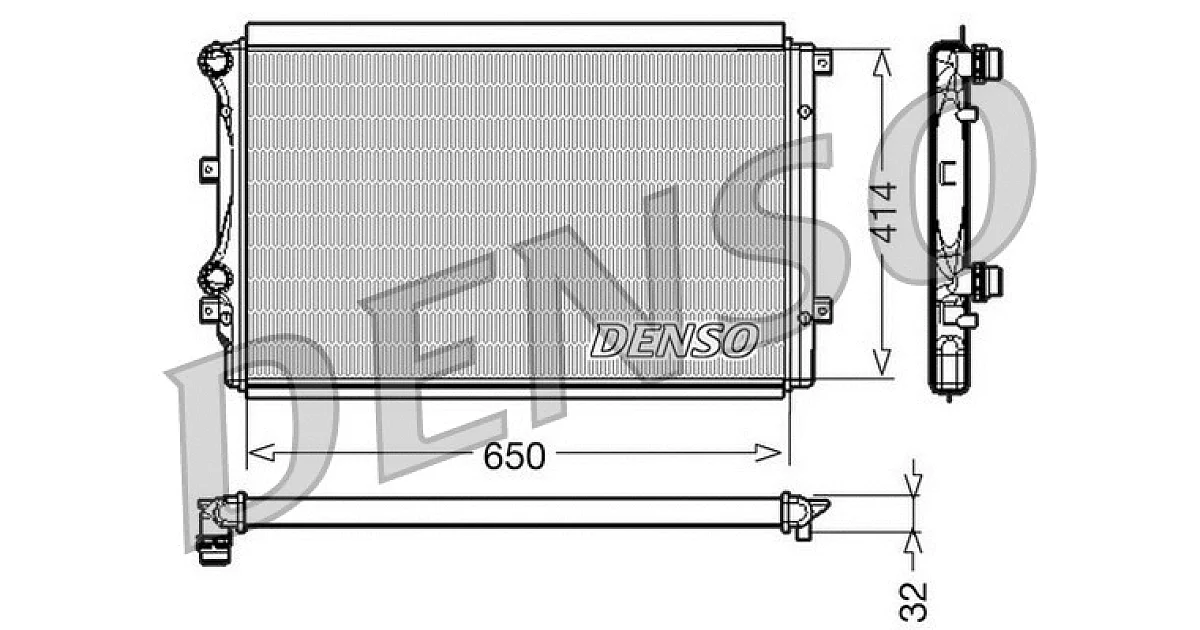 DENSO DRM32015, Радиатор, охлаждение двигателя