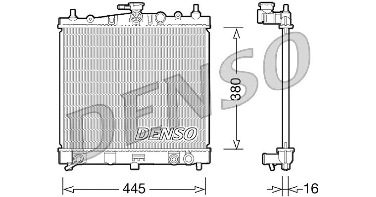 DRM46036 - DENSO - Радиатор, охлаждение двигателя