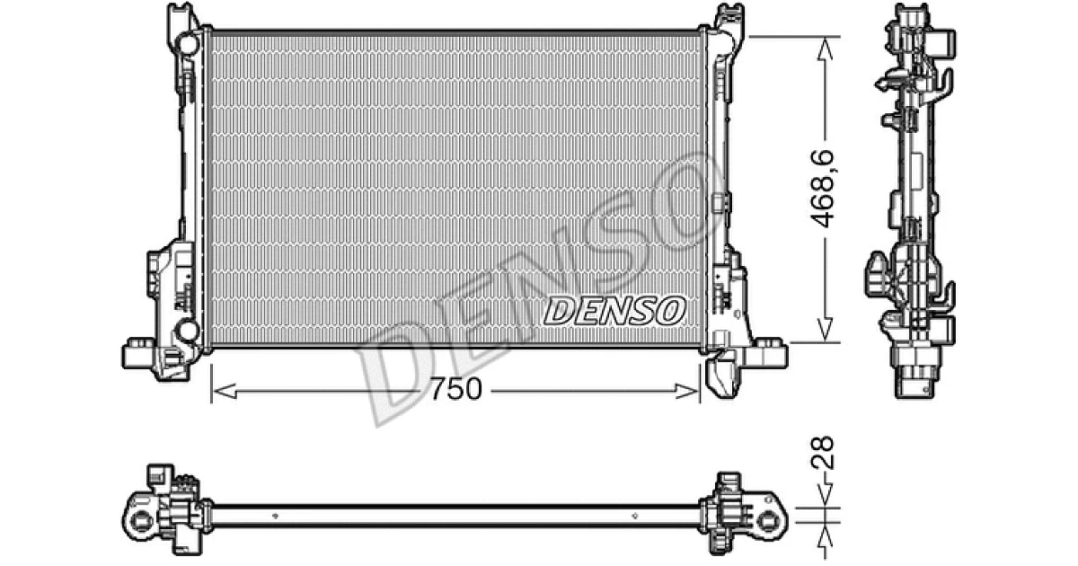 DRM09175 - DENSO - Радиатор, охлаждение двигателя