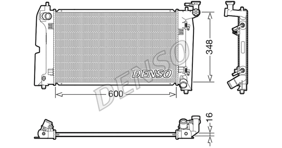 DRM50111 - DENSO - Радиатор, охлаждение двигателя