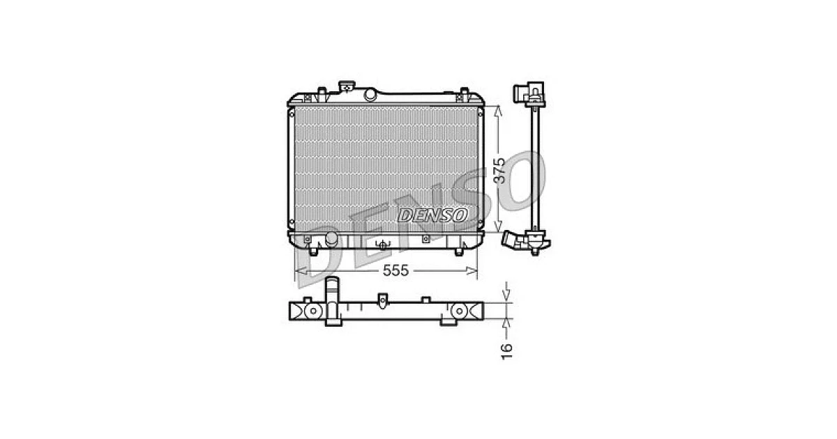 DRM47008 - DENSO - Радиатор, охлаждение двигателя
