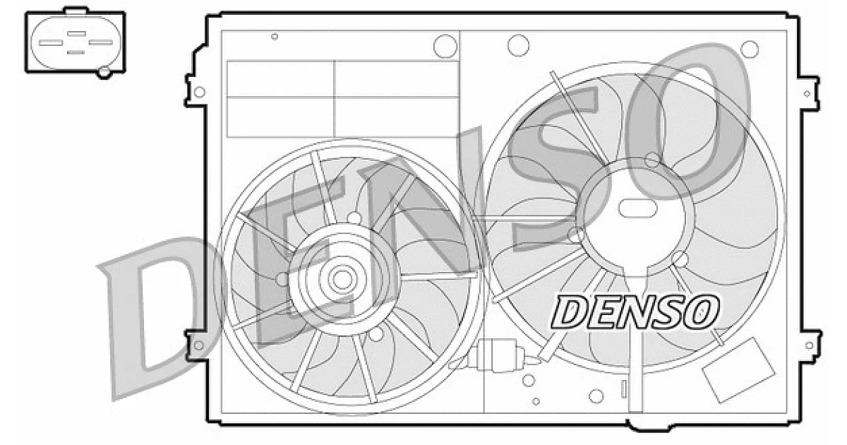 DER32012 - DENSO - Вентилятор, охлаждение двигателя