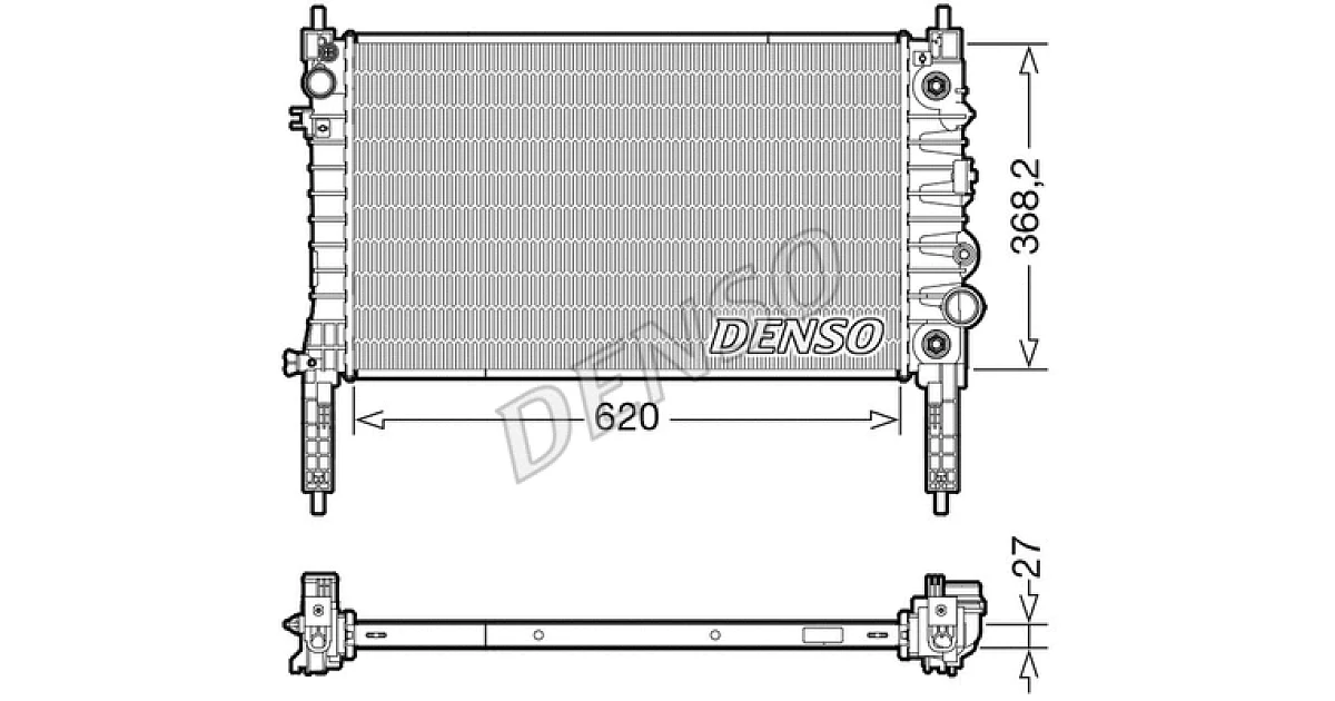 DRM20119 - DENSO - Радиатор, охлаждение двигателя