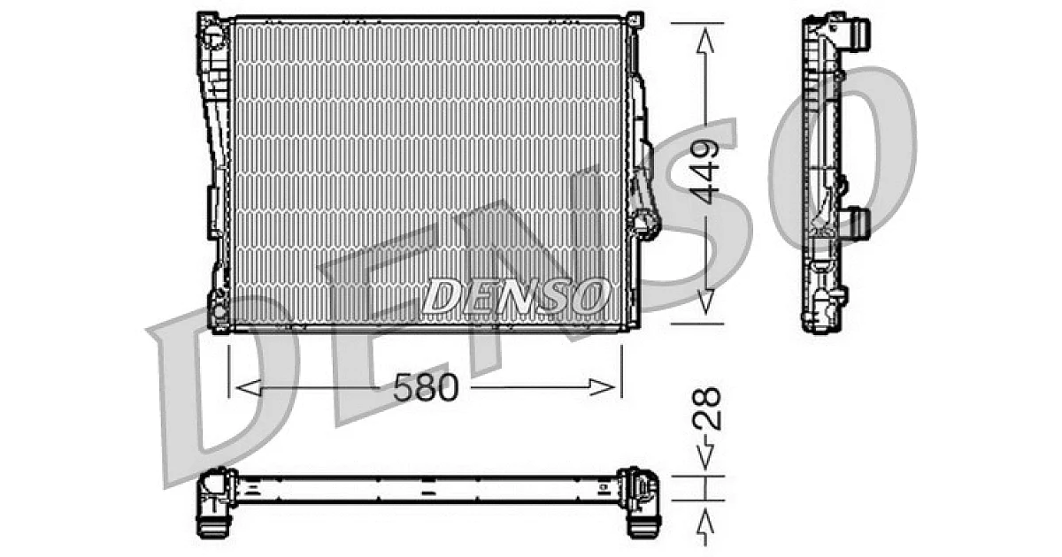 DENSO DRM05069, Радиатор, охлаждение двигателя