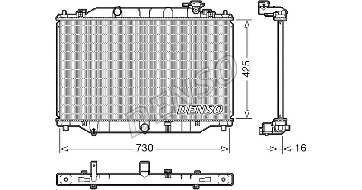 DRM44039 - DENSO - Радиатор, охлаждение двигателя