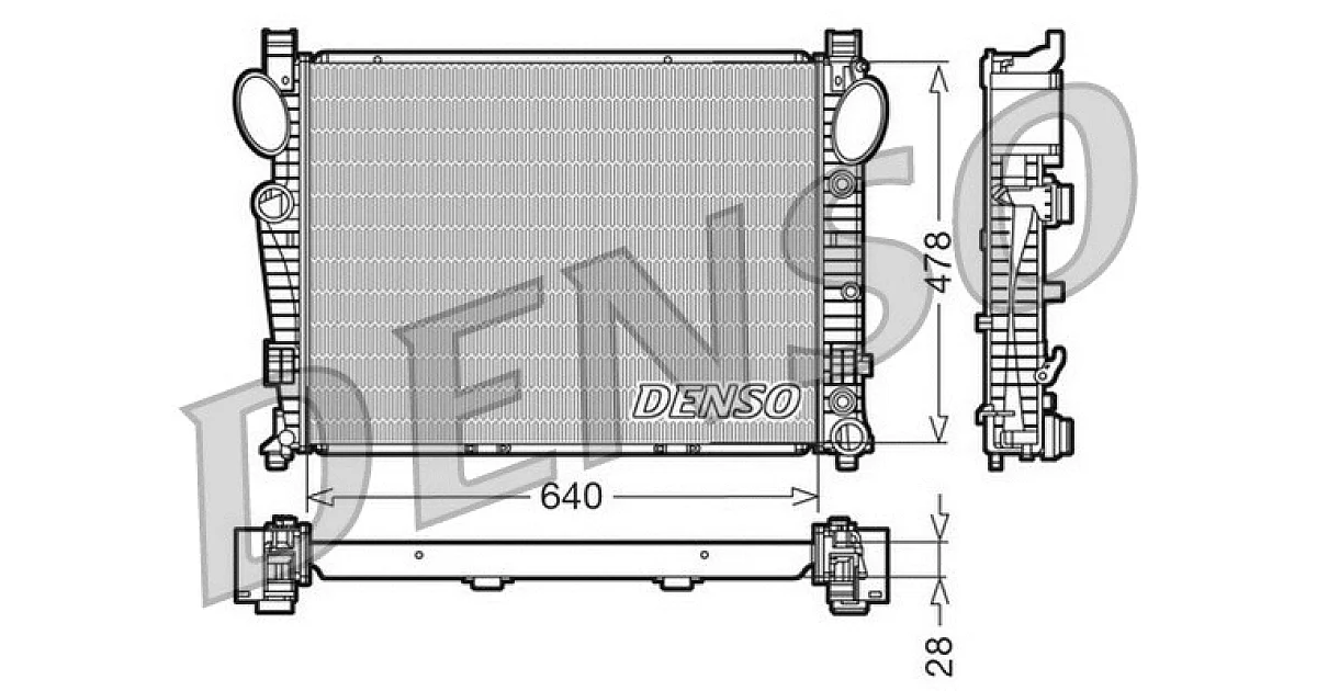 DRM17093 - DENSO - Радиатор, охлаждение двигателя