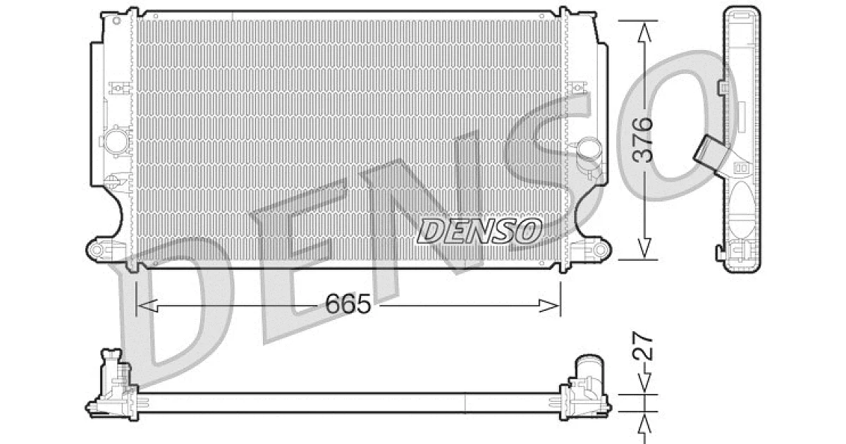 DRM50072 - DENSO - Радиатор, охлаждение двигателя