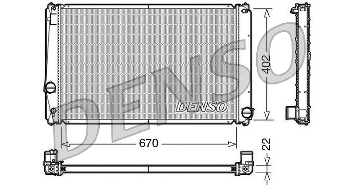 DRM50053 - DENSO - Радиатор, охлаждение двигателя
