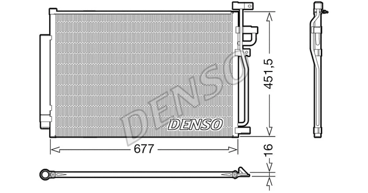 DCN20040 - DENSO - Конденсатор, кондиционер