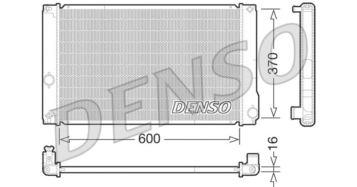 DRM50076 - DENSO - Радиатор, охлаждение двигателя