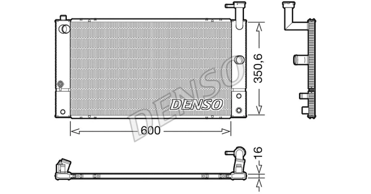 DRM50133 - DENSO - Радиатор, охлаждение двигателя