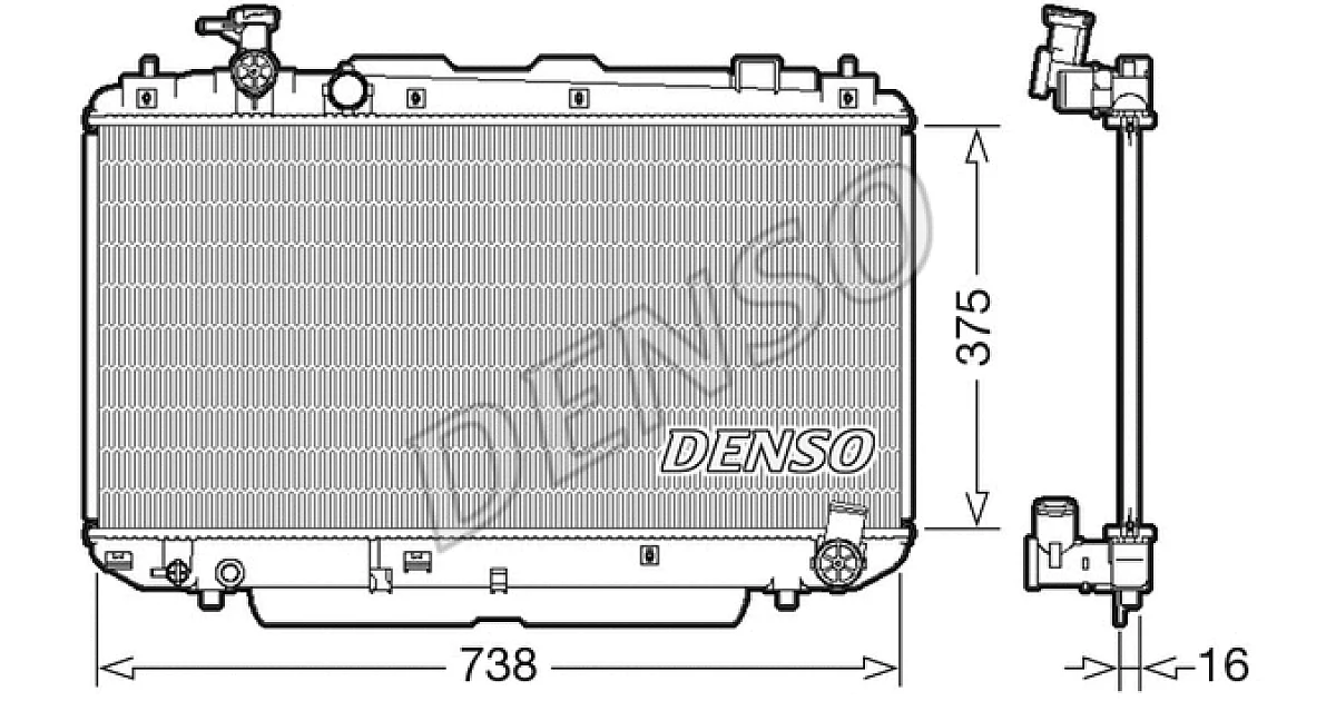 DRM50083 - DENSO - Радиатор, охлаждение двигателя